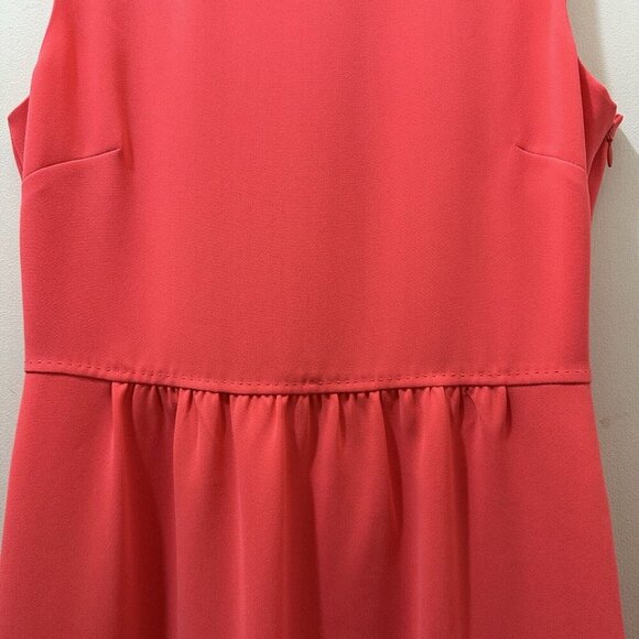 2/$30 J Crew Sleeveless Fit & Flare Dress Size 4 Coral Preppy Sundress Resort - Picture 5 of 10